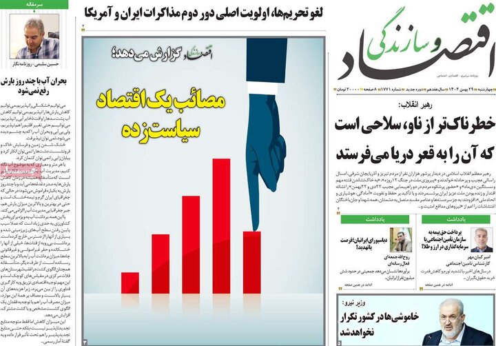 روزنامه های اقتصادی 29 بهمن