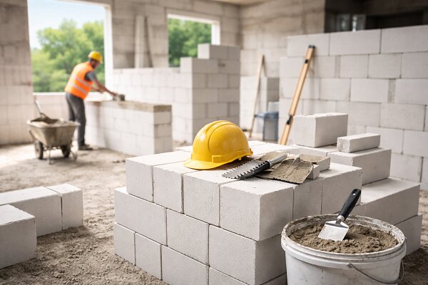 کاهش هزینه‌های ساخت‌وساز با بلوک هبلکس و حذف لایه‌های اضافی پلاستر