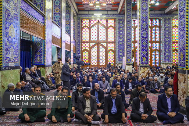 مراسم چهلم شهدای حوادث ۱۸ و ۱۹ دی‌ماه در یزد