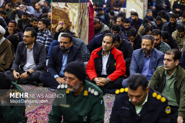 مراسم چهلم شهدای حوادث ۱۸ و ۱۹ دی‌ماه در یزد