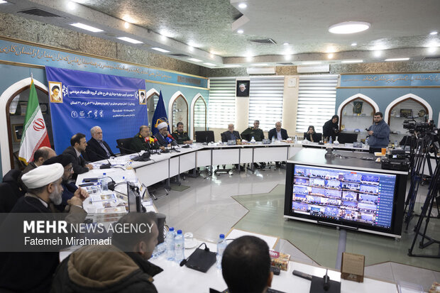 آیین بهره‌برداری طرح‌های گروه اقتصاد مردمی بنیاد تعاون بسیج