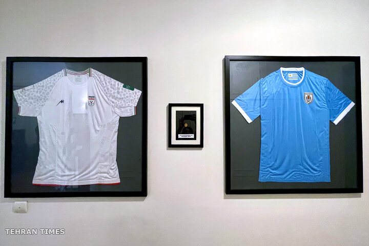 Uruguay presents football shirts to Iran in gesture of sporting friendship