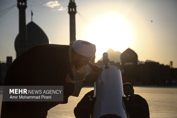 استهلال ماه مبارک رمضان در مسجد جمکران