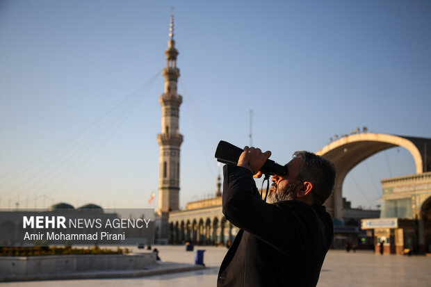 استهلال ماه مبارک رمضان در مسجد جمکران