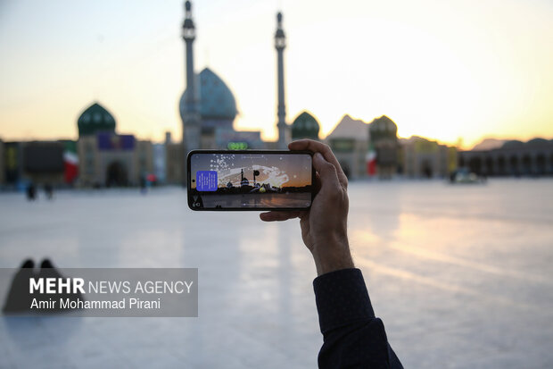 استهلال ماه مبارک رمضان در مسجد جمکران