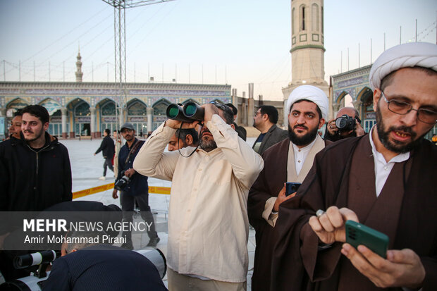 استهلال ماه مبارک رمضان در مسجد جمکران