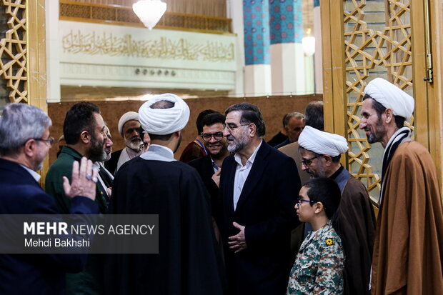 چهلم شهدای فتنه آمریکایی صهیونی در حرم بانوی کرامت