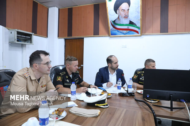نشست توجیهی رزمایش مرکب دریایی ایران و روسیه در بندرعباس