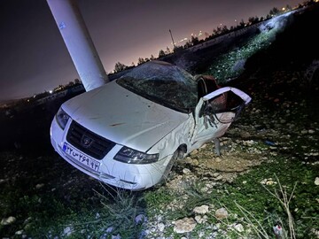 واژگونی خودرو در محور جم به سیراف  ۲ مصدوم داشت