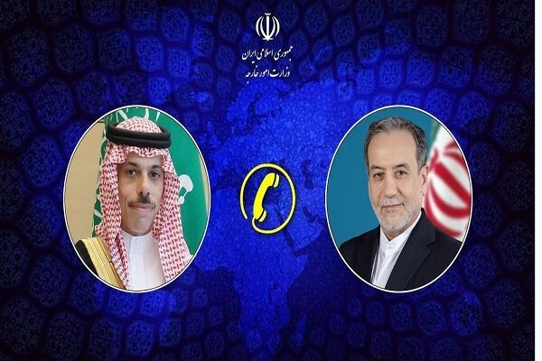 محادثة هاتفية بين وزيري خارجية الجمهورية الإسلامية الإيرانية والمملكة العربية السعودية