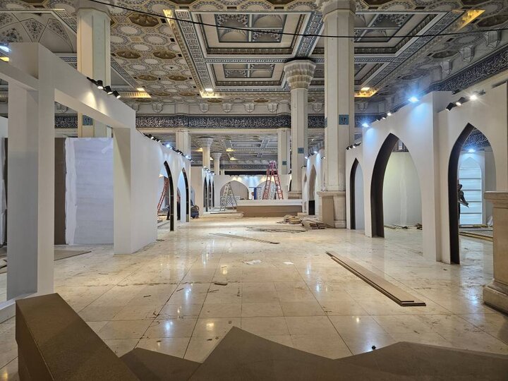 مراحل آماده سازی نمایشگاه بین المللی قرآن ۲ روز مانده به برگزاری