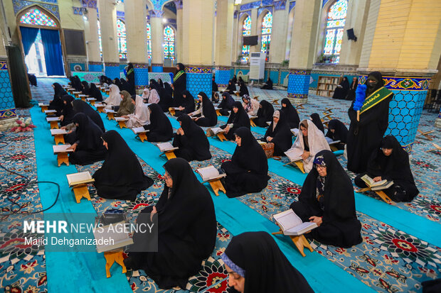 مراسم جزء خوانی قرآن کریم در یزد