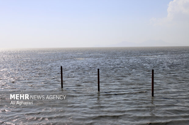 آخرین وضعیت دریاچه ارومیه در پی بارش‌های زمستانی