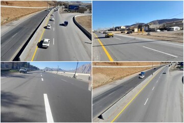 اجرای ۱۸۰ کیلومتر خط‌کشی در محورهای لرستان برای طرح نوروزی ۱۴۰۵