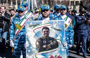 پیکر شهید سرتیپ دوم خلبان «مهدی فیروزمند» در تبریز تشییع شد