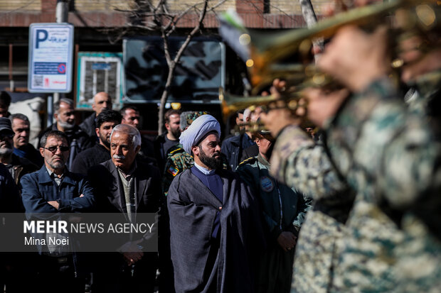 تشییع شهید سرتیپ دوم خلبان «مهدی فیروزمند» در تبریز