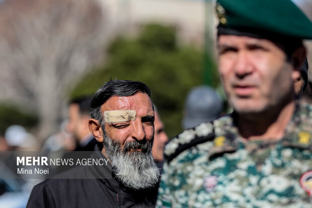 تشییع شهید سرتیپ دوم خلبان «مهدی فیروزمند» در تبریز