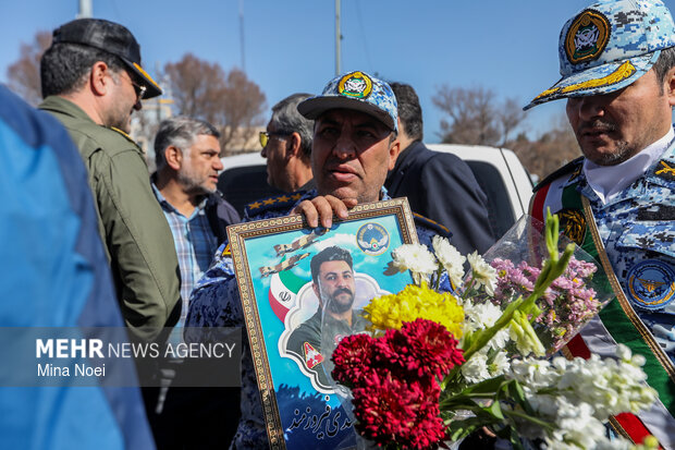 تشییع شهید سرتیپ دوم خلبان «مهدی فیروزمند» در تبریز