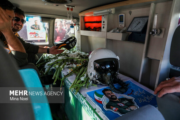 تشییع شهید سرتیپ دوم خلبان «مهدی فیروزمند» در تبریز