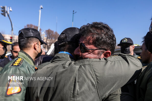 تشییع شهید سرتیپ دوم خلبان «مهدی فیروزمند» در تبریز