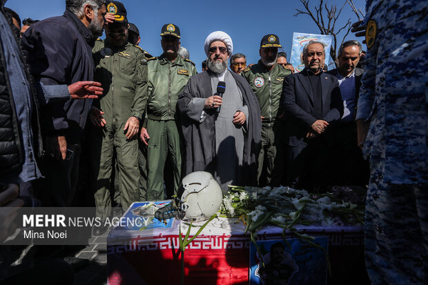 تشییع شهید سرتیپ دوم خلبان «مهدی فیروزمند» در تبریز