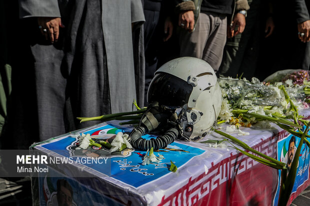 تشییع شهید سرتیپ دوم خلبان «مهدی فیروزمند» در تبریز