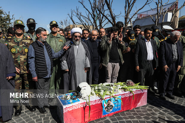 تشییع شهید سرتیپ دوم خلبان «مهدی فیروزمند» در تبریز