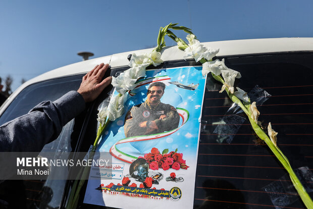 تشییع شهید سرتیپ دوم خلبان «مهدی فیروزمند» در تبریز