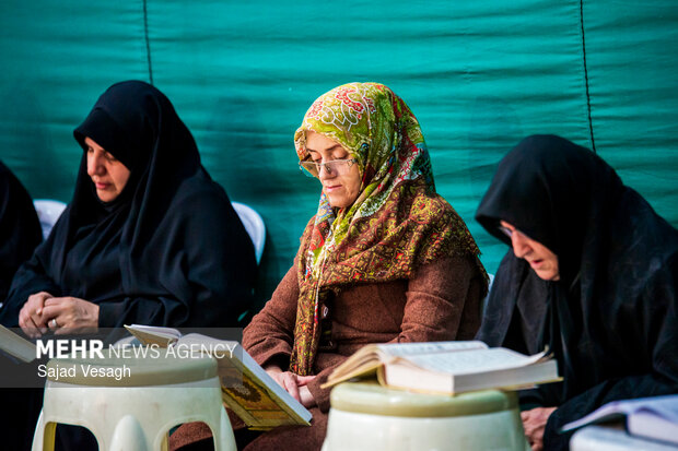مراسم جزءخوانی قرآن کریم در همدان
