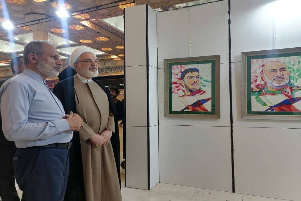 نمايشگاه،تجسمي،هنرهاي،هنرمندان،هنر،آثار،حسنوند،قرآن،هنري،برگ ...