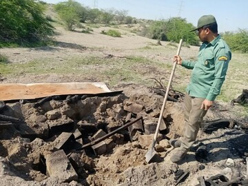 شناسایی و انهدام کوره ذغال غیرمجاز در شهرستان بندرعباس