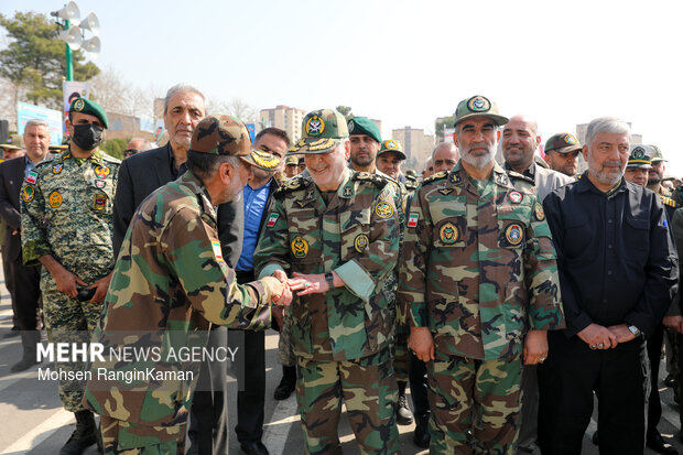 مراسم تشییع پیکر امیر سرتیپ محمدی‌فر