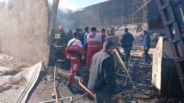اعزام ۵ تیم امدادی هلال احمر به محل سقوط بالگرد در درچه