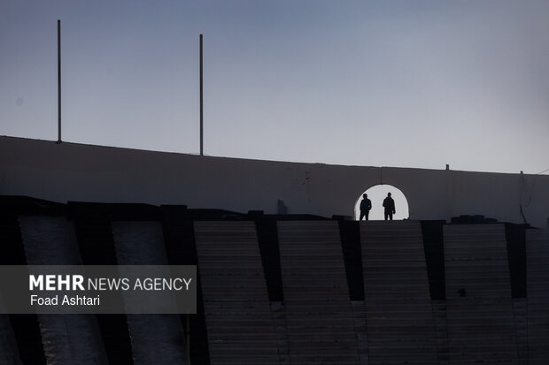 روند بازسازی و تعمیرات ورزشگاه آزادی