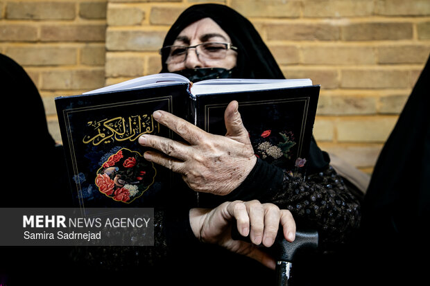 جزءخوانی قرآن کریم در خانه موزه شهید مدرس