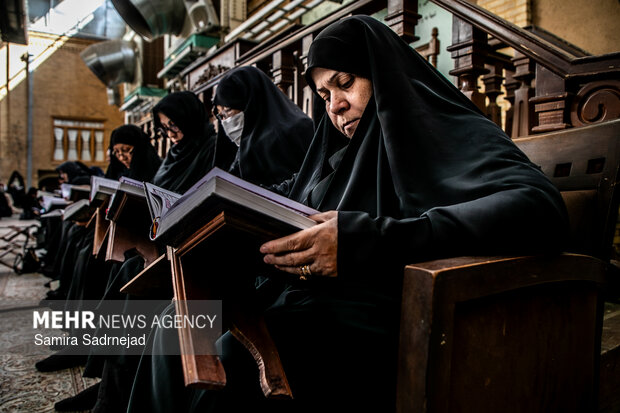 جزءخوانی قرآن کریم در خانه موزه شهید مدرس