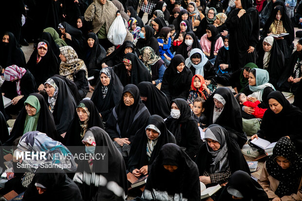 جزءخوانی قرآن کریم در خانه موزه شهید مدرس