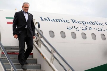 لحظه‌ ورود رئیس جمهور به مازندران