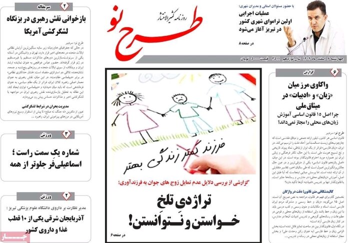 روزنامه های آذربایجان‌شرقی