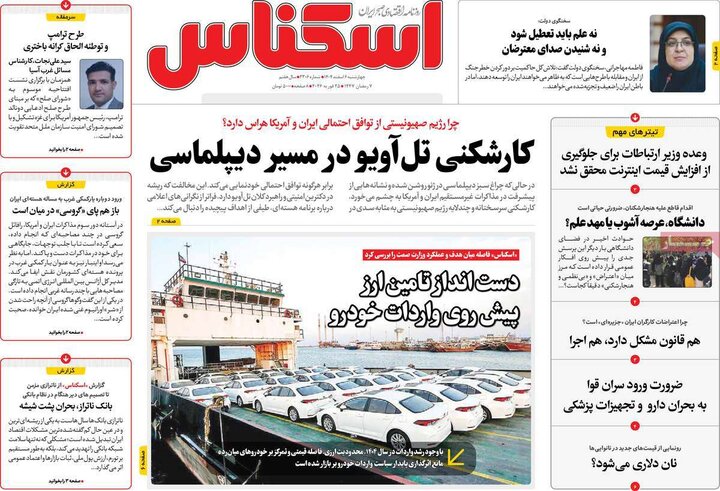 روزنامه های اقتصادی 6 اسفند