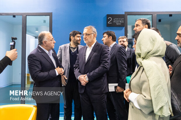 مراسم افتتاح پارک علم و فناوری شهری شهرداری تهران