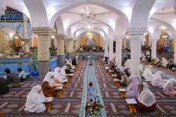 مراسم جزء‌خوانی قرآن کریم در مسجد جامع سنندج