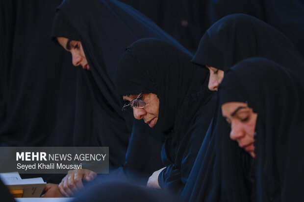 جزءخوانی قرآن کریم در مسجد نور اهواز