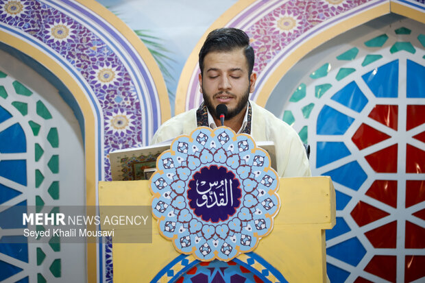 جزءخوانی قرآن کریم در مسجد نور اهواز