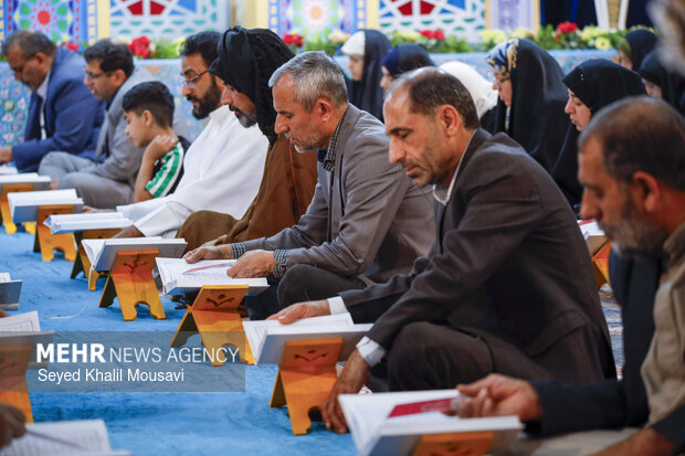 جزءخوانی قرآن کریم در مسجد نور اهواز