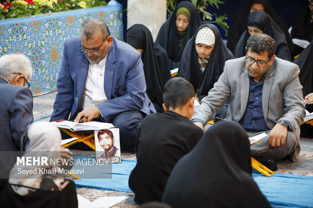 جزءخوانی قرآن کریم در مسجد نور اهواز