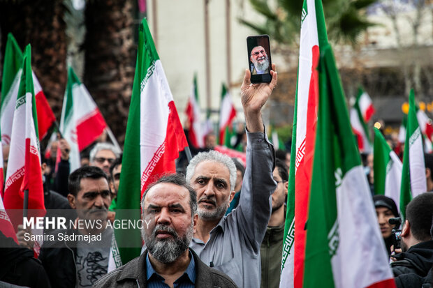 تجمع مردمی «تا پای جان برای ایران» درمیدان فلسطین