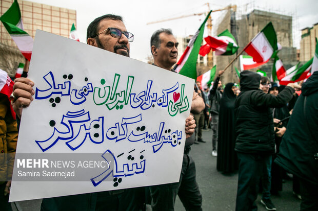 تجمع مردمی «تا پای جان برای ایران» درمیدان فلسطین