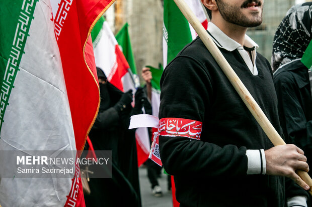 تجمع مردمی «تا پای جان برای ایران» درمیدان فلسطین