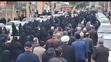 دسته روی مردم بهشهر در فراق رهبر شهید